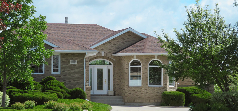 Exterior shot of a home and front yard